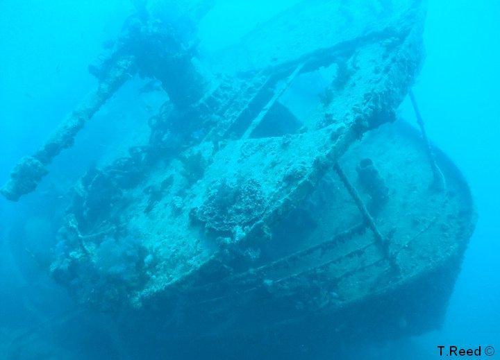 HMS Thistlegorm - Stern gun