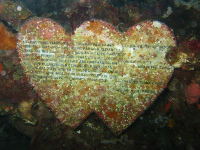 Twin Rocks - some love testimony carved in stone.. twin hearts @ twin rocks... at 90 ft