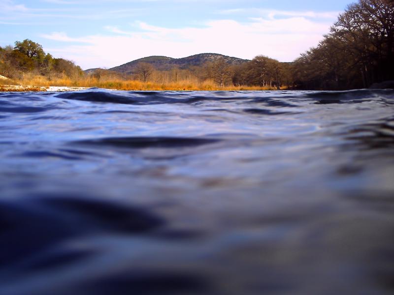 Frio River- Garner State Park / Magers’ River Camp - Frio River- Magers’ Crossing at surface