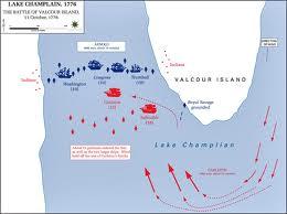 Valcour Island-Lake Champlain, NY - Battle map
