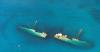 Aerial view of Antilla wreck in Aruba