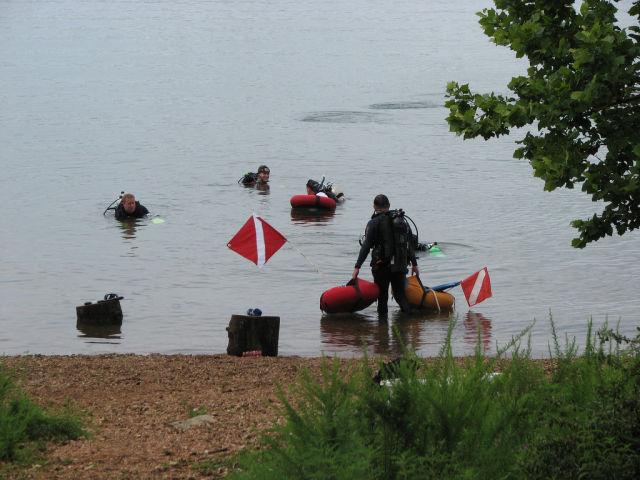 Beaver Lake - Divers At Beaver Lake