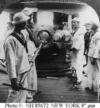 USS New York - Practice loading of one of the cruiser’s midships 8"/35 guns, circa 1898.