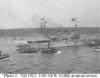 USS New York - Underway in New York Harbor during the victory fleet review, 21 August 1898