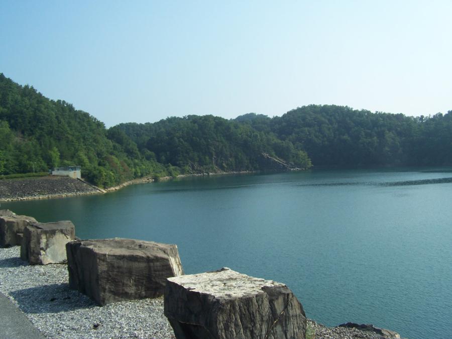 South Holston Lake - cliff Island