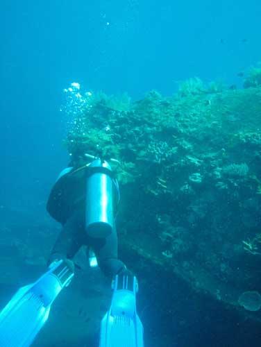 USAT Liberty - USAT Liberty Wreck @ Tulamben, Bali - Taken with Olympus 795SW