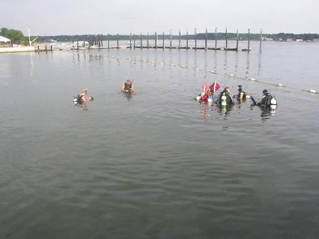 L Street Beach, Shark River - Looking west from boat ramp toward sailing school