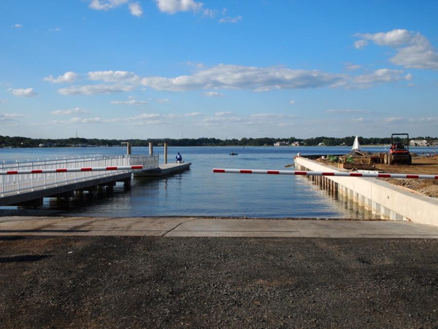 L Street Beach, Shark River - New boat ramp 8/29/2012