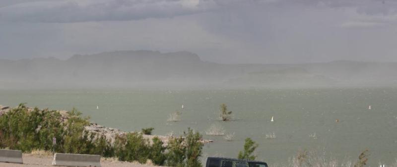 Elephant Butte State Park - wide view of the lake