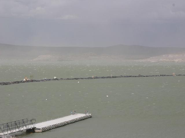 Elephant Butte State Park - lake view on land behind marina