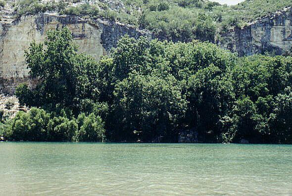 Chalk Bluff on the Nueces River - Chalk Bluff View