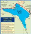Map of Caples Lake, CA