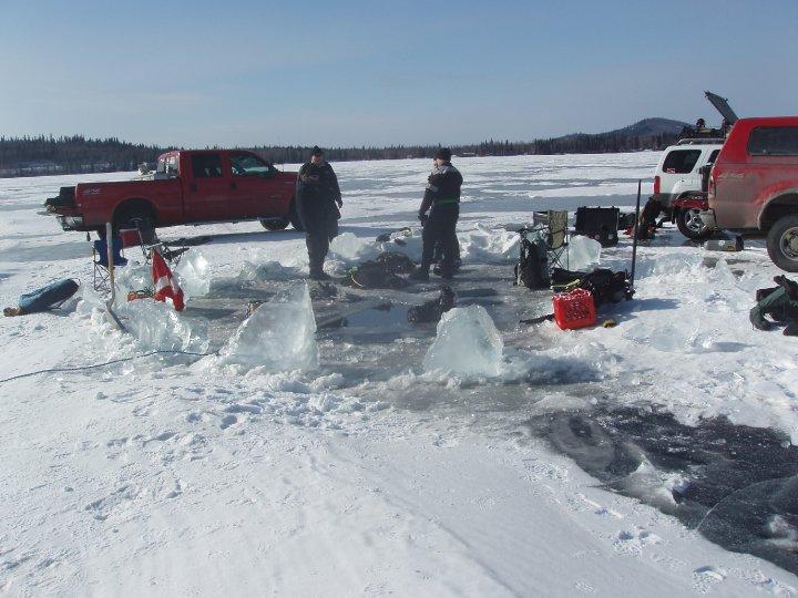 Birch Lake - diver entrey site