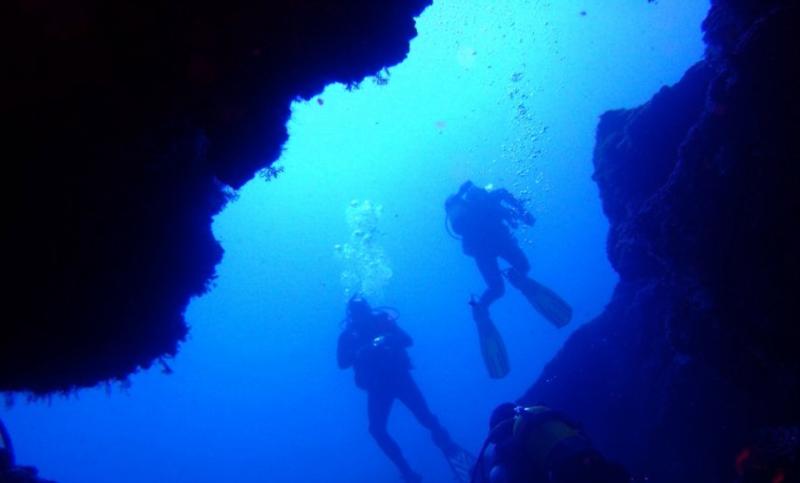 Blue Hole - Exiting the Blue Hole