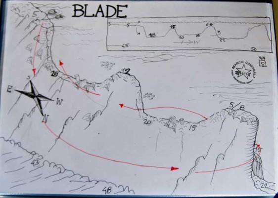 Blade - Dive site map