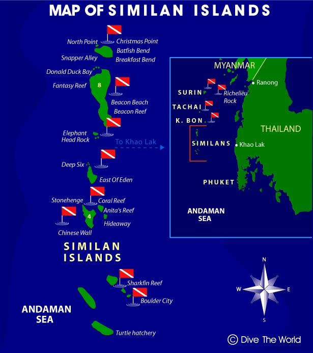 Anita’s Reef - Map of Similian Islands