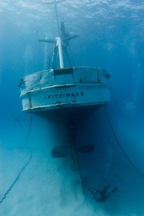 Kittiwake - Stern of Kittiwake Wreck