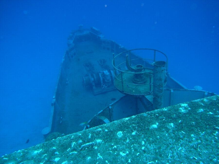 Kittiwake - The bow from the upper deck