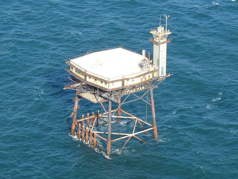 Frying Pan Tower - Light Station - Aerial view