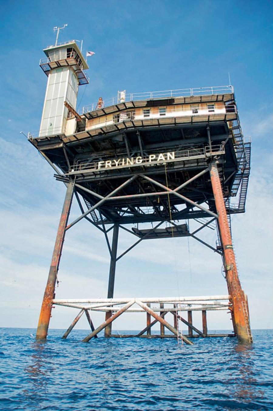 Frying Pan Tower - Light Station - Aerial view