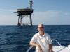 Frying Pan Tower - Light Station - Here is Richard Neal in his front yard