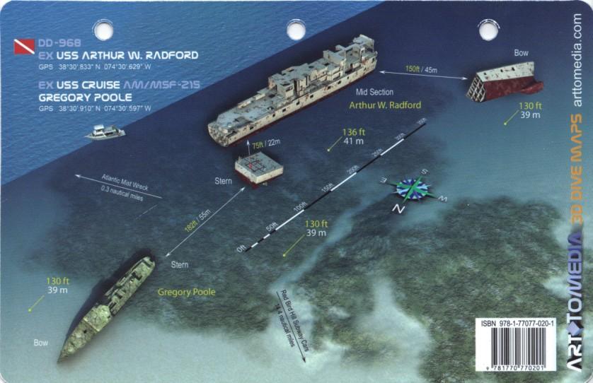 USS Arthur Radford - 3D Site map from art to Media