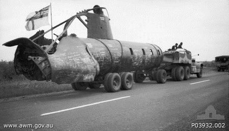 Japanese WWII Mini-sub - One of the two raised from Sndney