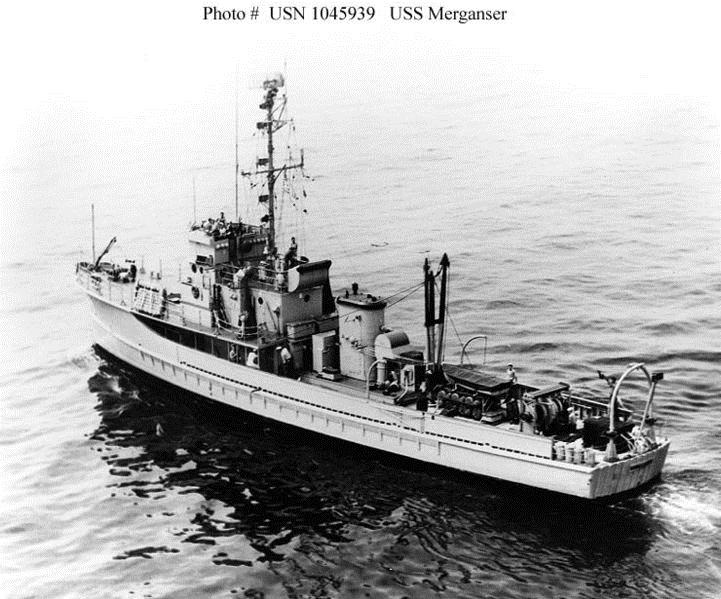 Bedwell Bay Wreck, YMS-159 aka VT-100 - A YMS in better days