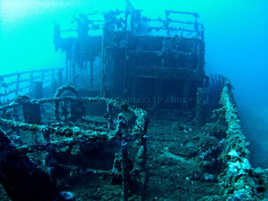 KT12 Wreck - The stern of the KT12 wreck