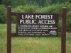 Lake Forest Coast Guard Pier - Lake Forest Sign