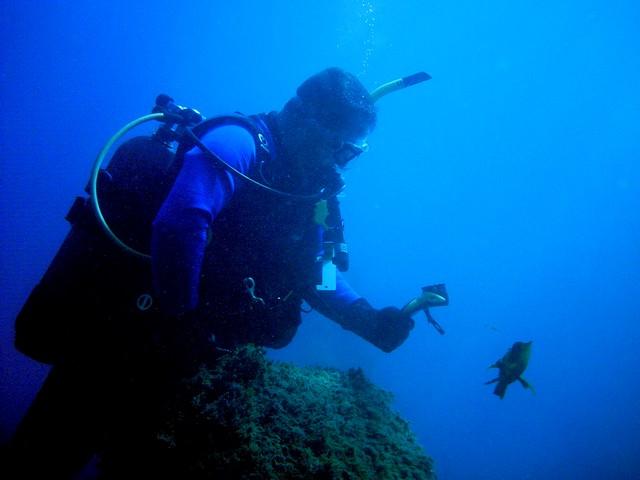 Pirate’s Cove - Jeff hanging with a Garibaldi