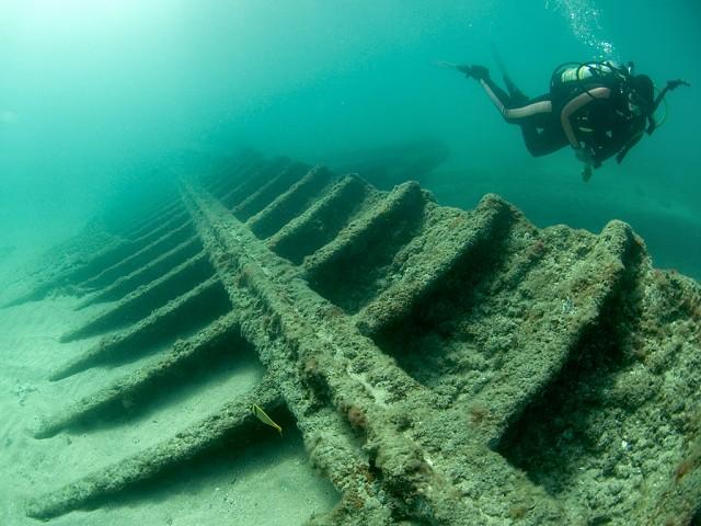 Lofthus aka Cashmere - Underwater view with scuba diver.