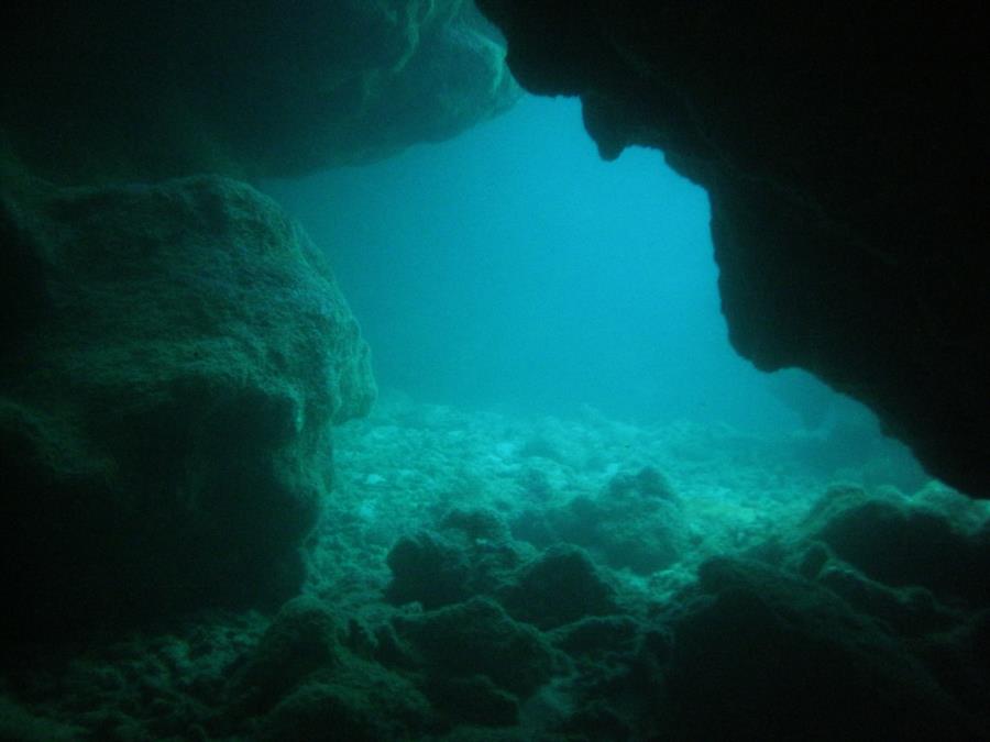 Horseshoe reef - Cathedral swim through