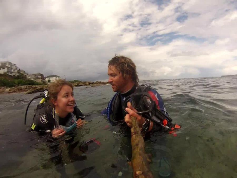 Gordon’s Bay - After the dive in the rain