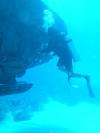Diver entertaining tourist on Atlantis sub over wreck - LatitudeAdjustment