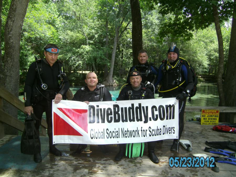 Ginnie Springs - Flying the DB colors at Ginnie.. May 2012