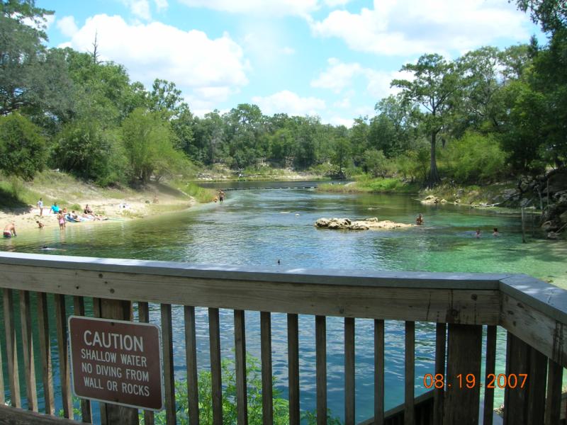 Troy Spring aka Troy Springs State Park - Troy Spring from the Observation Deck