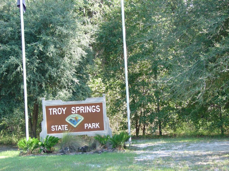 Troy Spring aka Troy Springs State Park - Front Entrance to Troy Springs State Park