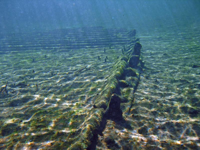 Troy Spring aka Troy Springs State Park - Remains of ship wreck in Troy Springs