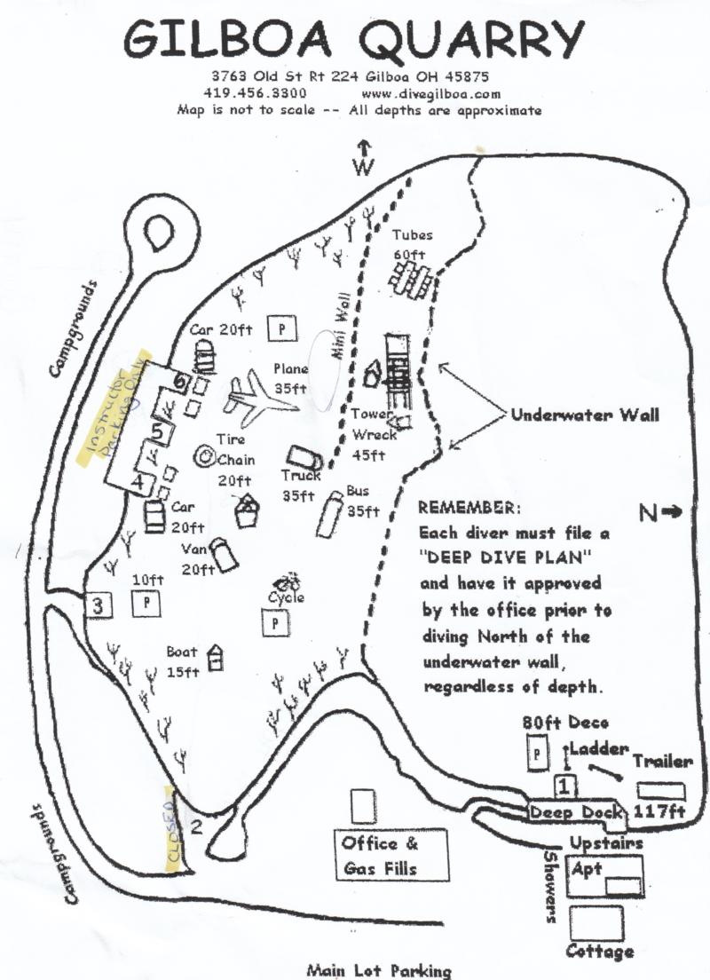 Gilboa Quarry - Gilboa Map