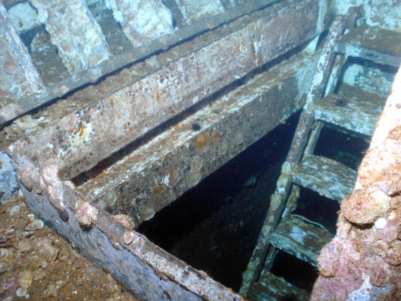 USS Oriskany - Take the stairs instead swimming