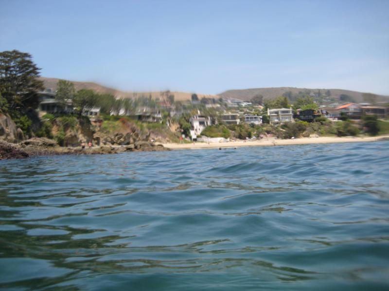 Shaws Cove - looking in at the beach