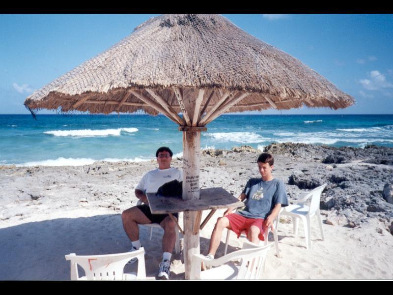 Chillin’ at the Rasta Bar, Cozumel, MX