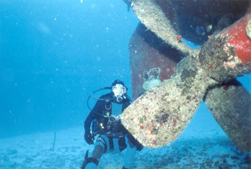 Minesweeper propellor, Cozumel, MX