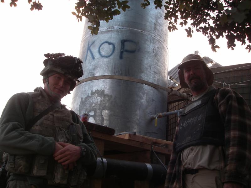 TB & Sgt Myers at work