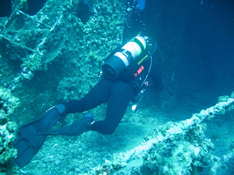 entering the wreck