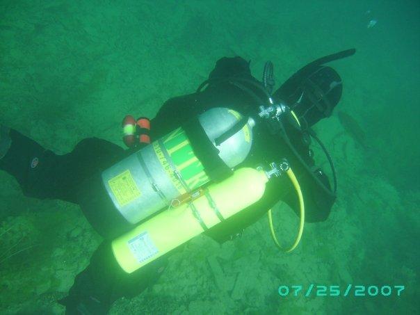 Me testing out my new gear