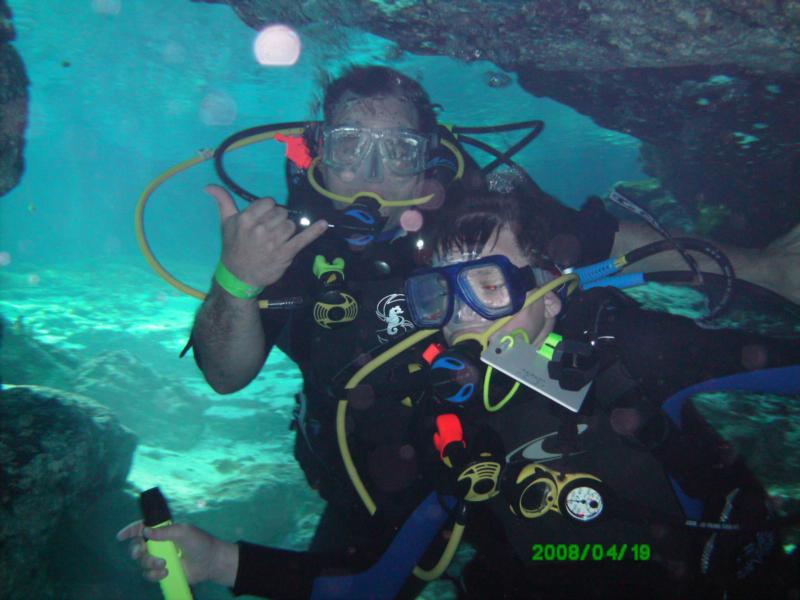 My SOn and me in FLA Ginnie Springs