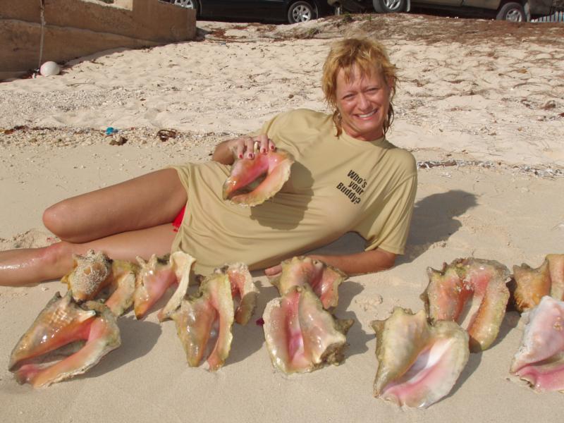 Kathy and her shells
