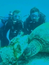 KATHY AND BOB WITH A NEW FRIEND